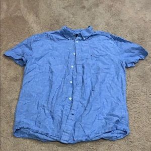 Tommy Hilfiger Blue short sleeve button down shirt